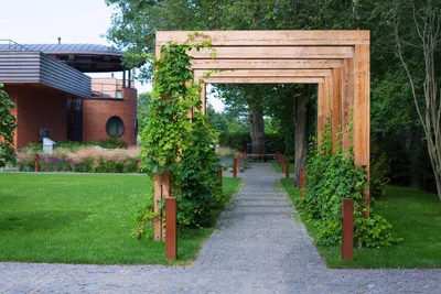 Садовые арки своими руками: как сделать арку в саду для винограда,  клематиса и других растений? | Houzz Россия