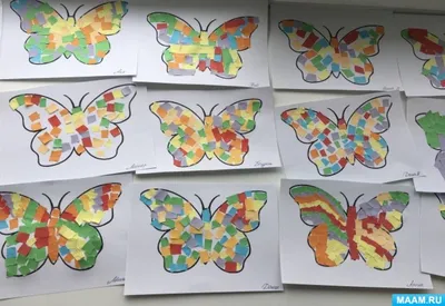 Творческая мастерская: Коллаж «Бабочки из ткани» | Sunkidstudio