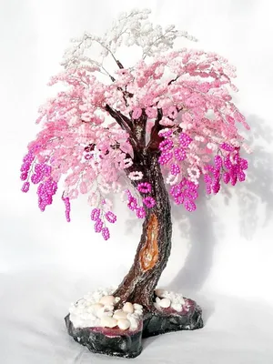Дерево Инь-Янь из бисера ☯ Мастер-класс с пошаговым фото | Идеи для  бисероплетения | Постила