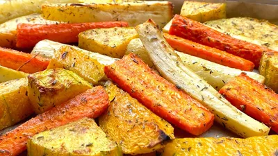 Рататуй. Запеченные овощи в духовке (кабачки, баклажаны, помидоры) -  пошаговый рецепт с фото на Готовим дома