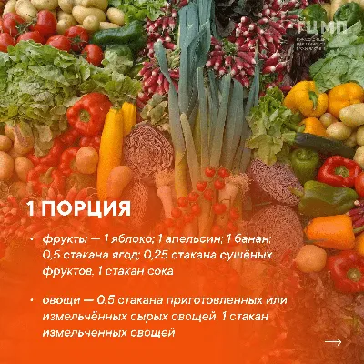 Овощи и фрукты в рационе питания человека - Поставщики социальных услуг  Волгоградской области