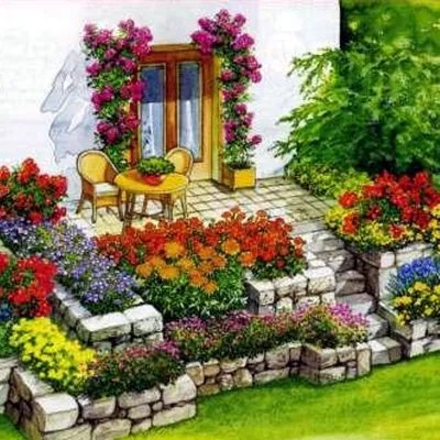 Дизайн маленького сада своими руками фото фото