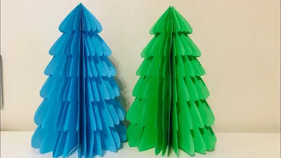 3D ОБЪЁМНАЯ ЁЛКА из БУМАГИ Своими руками / Как сделать ёлочку / Paper  Christmas Tree /Эмилия - YouTube