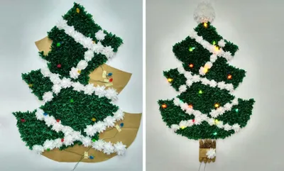 Новогодняя елка из фетра на стену с пряничными игрушками с глиттером на  липучках, 19 предметов (ID#1517143242), цена: 620 ₴, купить на Prom.ua