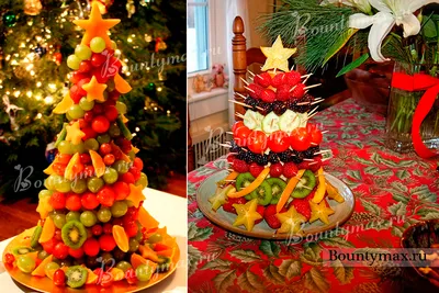 все для праздника-Санта, елка и фрукты Stock Photo | Adobe Stock