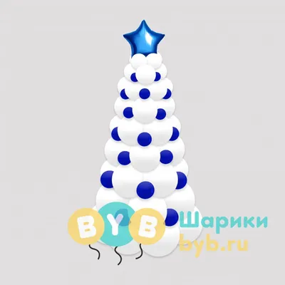 Новогодняя елка из светящихся LED шаров!