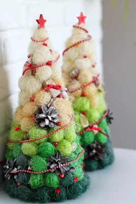 Новогодняя елка, christmas tree, new year , christmas, рождество, handmade,  eco tree, red, gr… | Рождественские поделки своими руками, Поделки,  Новогодние украшения