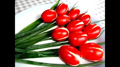 Фаршированные помидоры тюльпаны фото фото