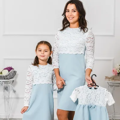 Детские фэмили лук платья Cristina Kids ♥ Фэмили лук парных платьев для  мамы и дочки ~ Family look Оптом ~ Валентина Гладун