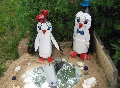Фигуры из пластиковых бутылок для сада (74 фото) » НА ДАЧЕ ФОТО