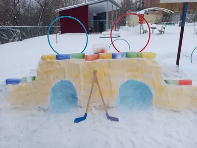 Поделки из снега – зимнее творчество с детьми на улице