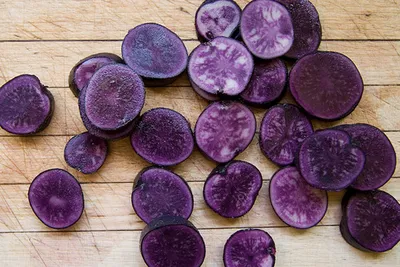 Фиолетовая картошка | Пикабу