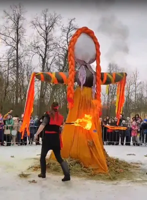 Купить чучело Масленицы для сжигания в Москве и Области | Art-Active