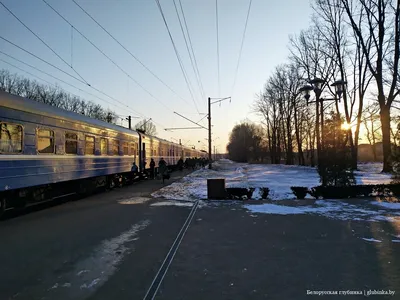 о.п. Берёза-Город. Пассажирское здание (вид со стороны города) —  Railwayz.info