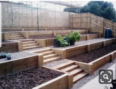 Yard Idea | Backyard hill landscaping, Sloped backyard landscaping, Garden  stairs