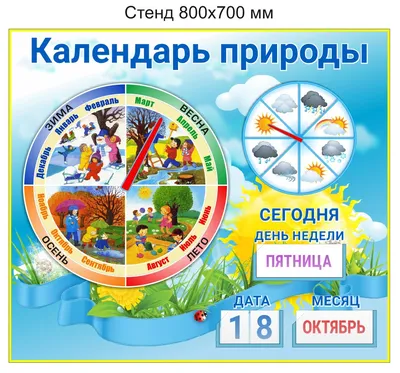 Купить Календарь погоды (природы) из фетра ф263 в магазине развивающих  игрушек Детский сад