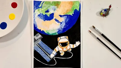 Рисуем космонавта: Мастер-Классы в журнале Ярмарки Мастеров