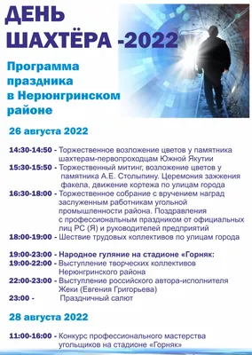 День шахтера 2022