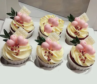 Капкейки на 14 февраля | Капкейки на заказ в СПб - Dolce Vita Cupcake -  Капкейки на заказ