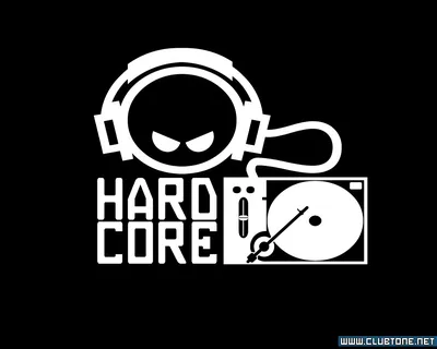 hardcore, голова в наушниках, dj - КЛУБНЫЕ ОБОИ