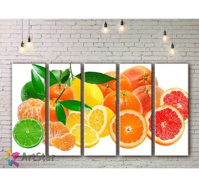 Модульная картина для кухни, фрукты, кофе, кухня, для кухни
