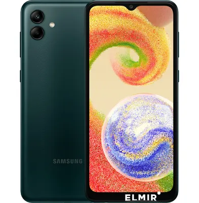 Мобильный телефон Samsung A045 Galaxy A04 4/64GB Green (SM-A045FZGGSEK)  купить | ELMIR - цена, отзывы, характеристики