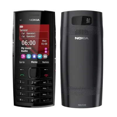Сотовый телефон Nokia X2-02 Black,3G,кнопочный телефон,оригинал | AliExpress