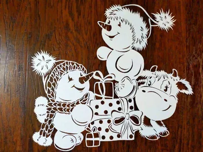 Иллюстрация Пингвин. Новый год. в стиле детский | Illustrators.ru