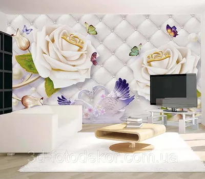АРТ ФОТООБОИ / Фотообои, обои Розы, цветы на стену, в зал, гостиную,  спальню, на кухню, 300 см x 270 см - купить по выгодной цене в  интернет-магазине OZON (583943653)