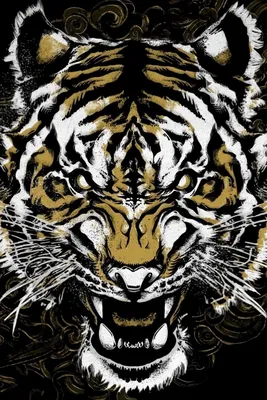 Флизелиновые фото обои для девочки подростка 368х254 см Животные  Черно-белый тигр с голубыми глазами (ID#839210148), цена: 1800 ₴, купить на  Prom.ua