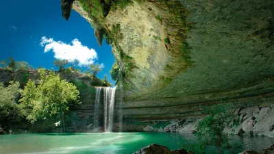 Обои Подземный водопад, картинки - Обои для рабочего стола Подземный  водопад фото из альбома: (природа)