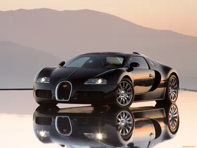 Обои на рабочий стол Bugatti Veyron на трассе, обои для рабочего стола,  скачать обои, обои бесплатно