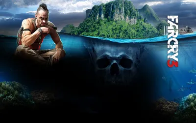 Фотографии Far Cry 3 Мужчины автоматом Игры головы смотрят 3750x5000