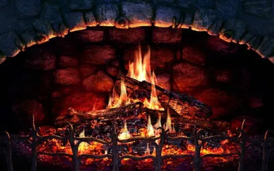 Огонь - Fireplace live wallpaper - живые обои