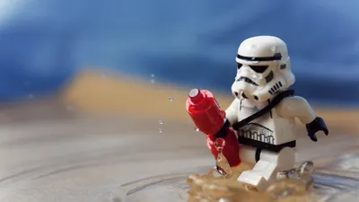 Картинка на рабочий стол Lego, star wars, клон, звёздные войны, вода 1600 x  900