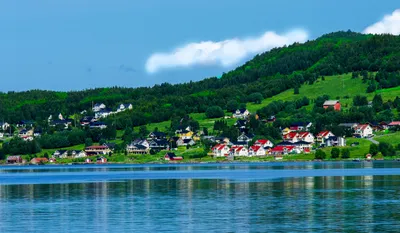 Обои для рабочего стола Природа Норвегия Geiranger Горы 3840x2160