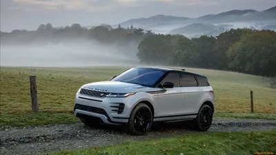 Обои land rover, range rover sport, пейзаж, пасмурно, дождь на рабочий стол