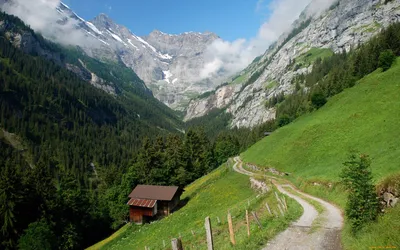 Обои горы, швейцарские альпы на рабочий стол