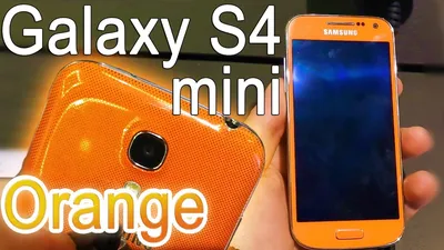 Samsung Galaxy S4 Mini Orange color - YouTube