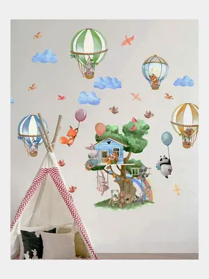Наклейки на стену с изображением животных, карты мира для детей, Настенный  декор для детского сада, съемные настенные наклейки из ПВХ, домашний декор,  фрески | AliExpress