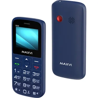 Мобильный телефон «Maxvi» B100, 32 MB, синий купить в Минске: недорого, в  рассрочку в интернет-магазине Емолл бай