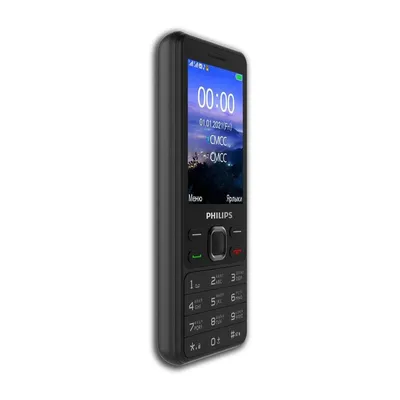 Мобильный телефон Philips Xenium E185 Black, 2.8 \", TN, 32 Мб, 32 Мб, 3100  мАч, синий | AliExpress