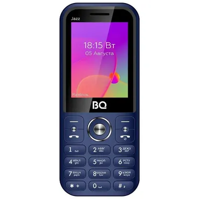 Мобильный телефон BQ 2457 Jazz синий (2,4\"/камера/2700mAh) купить по цене 1  920₽, описание, характеристики в интернет-магазине SNPMarket