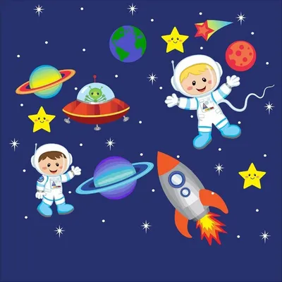 Простые рисунки на тему космос в детский сад (49 фото) » рисунки для  срисовки на Газ-квас.ком