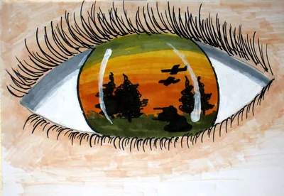 Школьный конкурс детского рисунка \"Война глазами детей\" II