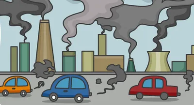 Рисунок на тему загрязнение атмосферы - 35 фото