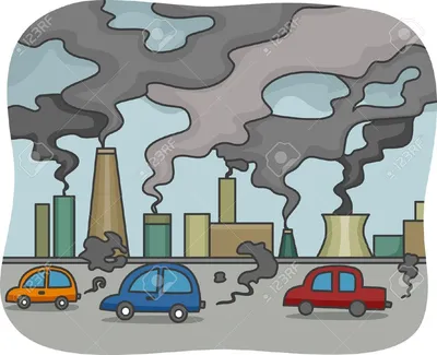 Рисунок на тему загрязнение воздуха - 41 фото