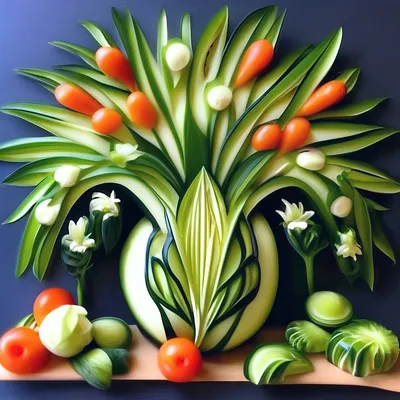 Premier Catering by Zarina Botina - Карвинг, как способ подачи овощей и  фруктов! Это не только красиво, но и вкусно.⠀ ⠀ 📍Данная услуга  представляет собой художественную резку по овощам и фруктам, в