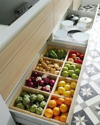 Хранение овощей на кухне фото фото