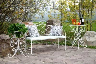Кованая мебель для сада - Купить для дачи и сада недорого на заказ в Москве  | metallo-obrabotka24.ru